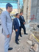 بازدید دبیر فدراسیون از پروژه ساخت ساختمان هیات پزشکی ورزشی ایلام