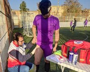 پوشش پزشکی رقابتهای فوتبال نابینان توسط هیات پزشکی ورزشی فارس