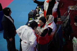 پوشش پزشکی مسابقات قهرمانی کشور کاراته