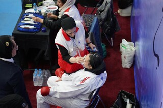 پوشش پزشکی مسابقات قهرمانی کشور کاراته