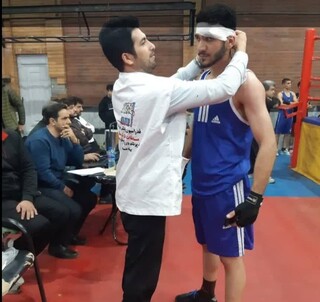 پوشش پزشکی مسابقات بوکس بزرگسالان انتخابی استان توسط هیات پزشکی ورزشی لرستان