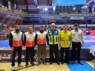 پوشش پزشکی مسابقات کشتی قهرمانی کشور در تبریز