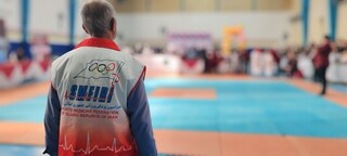 پوشش پزشکی رقابتهای کاراته کیوکوشین سنتی توسط هیات پزشکی ورزشی فارس