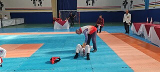 پوشش پزشکی رقابتهای کاراته کیوکوشین سنتی توسط هیات پزشکی ورزشی فارس