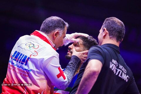 پوشش پزشکی مسابقات کشتی قهرمانی کشور در تبریز