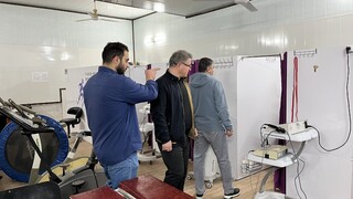 بازدید نمایندگان فدراسیون پزشکی ورزشی از مرکز فیزیوتراپی هیأت پزشکی ورزشی استان