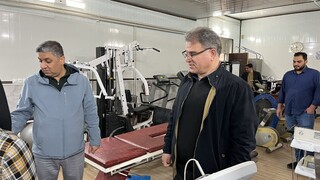 بازدید نمایندگان فدراسیون پزشکی ورزشی از مرکز فیزیوتراپی هیأت پزشکی ورزشی استان