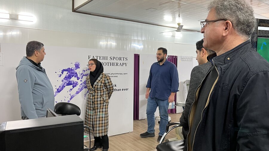 بازدید نمایندگان فدراسیون پزشکی ورزشی از مرکز فیزیوتراپی هیأت پزشکی ورزشی استان
