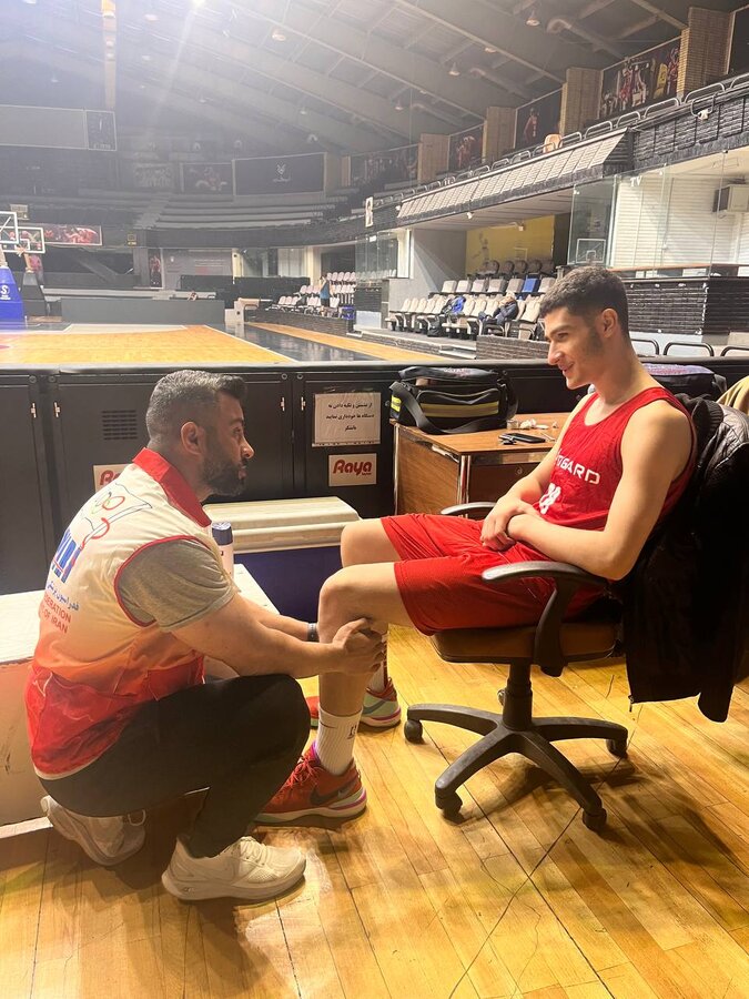 پوشش پزشکی اردوی تیم ملی بسکتبال زیر ۱۸ سال