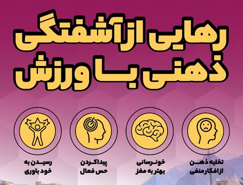 رهایی از آشفتگی ذهنی با ورزش/اینفوگرافیک اختصاصی