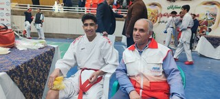 پوشش پزشکی رقابتهای کاراته وان استان فارس توسط هیات پزشکی ورزشی