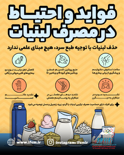فواید و احتیاط در مصرف لبنیات/اینفوگرافیک اختصاصی