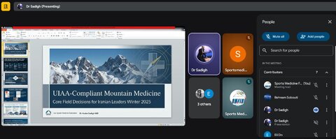 وبینار آموزشی طب کوهستان برگزار شد