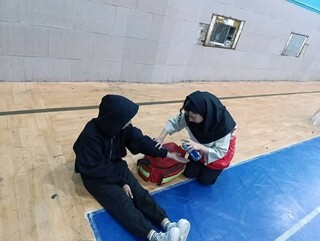 پوشش پزشکی مسابقات بدمینتون رنکینگ استان