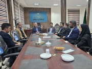 اعضای هیأت پزشکی ورزشی نرماشیر با فرماندار این شهرستان دیدار کردند