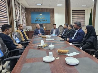 دیدار اعضای هیأت پزشکی ورزشی نرماشیر با فرماندار