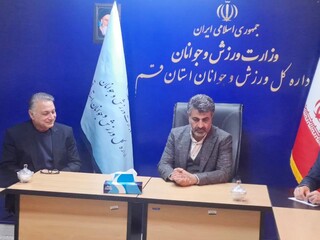 نشست دکتر کاویانی با مدیر کل ورزش و جوانان استان قم