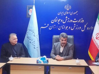 نشست دکتر کاویانی با مدیر کل ورزش و جوانان استان قم