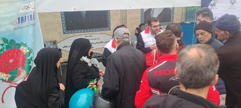 ایستگاه‌های سلامت و تندرستی برای راهپیمایی‌کنندگان ۲۲ بهمن در تبریز و شهرستان‌ها برپا شد