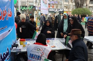 حضور فعال کادر درمان هیات پزشکی ورزش استان در راهپیمایی باشکوه انقلاب