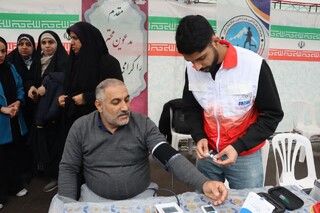 حضور فعال کادر درمان هیات پزشکی ورزش استان در راهپیمایی باشکوه انقلاب