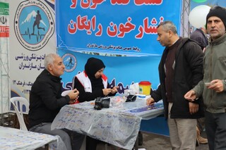 حضور فعال کادر درمان هیات پزشکی ورزش استان در راهپیمایی باشکوه انقلاب