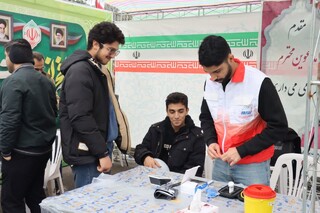حضور فعال کادر درمان هیات پزشکی ورزش استان در راهپیمایی باشکوه انقلاب