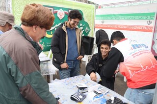 حضور فعال کادر درمان هیات پزشکی ورزش استان در راهپیمایی باشکوه انقلاب