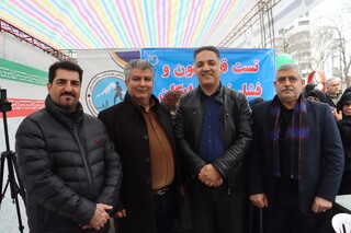 حضور فعال کادر درمان هیات پزشکی ورزش استان در راهپیمایی باشکوه انقلاب