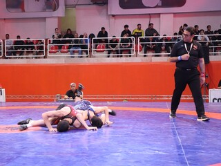 پوشش پزشکی مسابقات قهرمانی کشور کشتی آزاد نوجوانان در کرمان