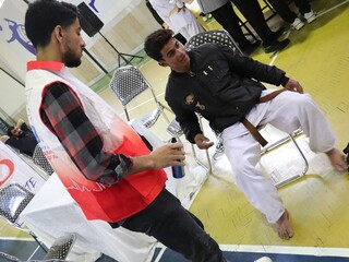 پوشش پزشکی مسابقات کاراته- کرمان