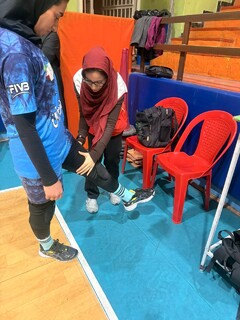 پوشش پزشکی اردوی استعدادیابی تیم ملی والیبال ناشنوایان