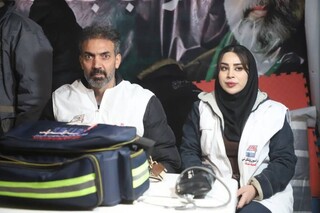 برپایی موکب فرهنگی جامعه ورزش همزمان با برگزاری تجمع و راهپیمایی در اردبیل