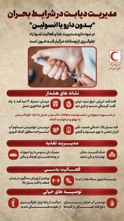 مدیریت دیابت در شرایط بحران بدون دارو یا انسولین/اینفوگرافیک
