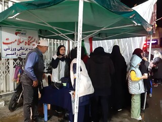 حضور پررنگ هیأت پزشکی ورزشی  شهرستان رامسر در تجمع مردمی