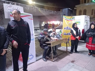 برگزاری ایستگاه سلامت در شهرستان همدان