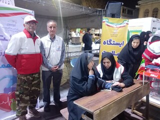 برگزاری ایستگاه سلامت در شهرستان همدان