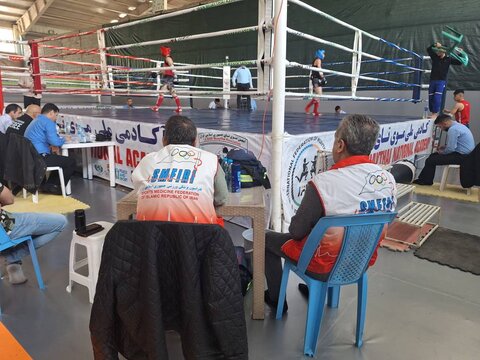 پوشش پزشکی مسابقات موی تای قهرمانی کشور در سالن انجمن موی تای ورزشگاه شهید کشوری
