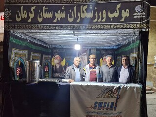 حضور اعضای هیأت پزشکی ورزشی کرمان در موکب ورزشکاران