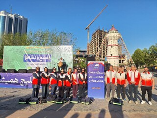 حضور پر رنگ کمیته پوشش مسابقات فدراسیون پزشکی ورزشی در همایش 10 هزار نفری ورزش همگانی
