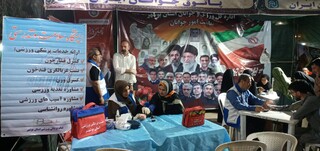 گزارش تصویری از هشتمین پویش ایستگاه رایگان تندرستی در بوشهر به مناسبت هفته سلامت