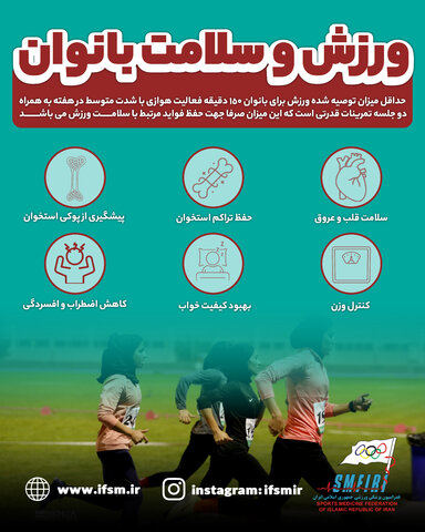/اینفوگرافیک اختصاصی/ورزش و سلامت بانوان
