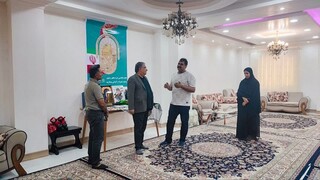 تجلیل از خانواده شهید ورزشکار استان هرمزگان