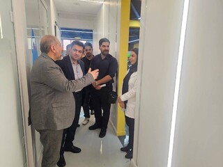 بازدید رئیس هیات والیبال استان تهران از مجموعه پزشکی ورزشی امام علی(ع)