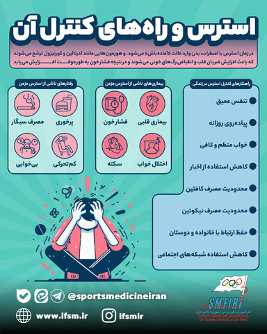 استرس و راه‌های کنترل آن/اینفوگرافیک اختصاصی
