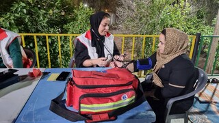 برپایی ایستگاه رایگان سلامت توسط هیات پزشکی ورزشی شهرستان لارستان استان فارس به مناسبت عیدغدیر