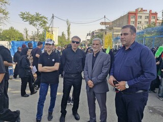 وداع دکتر نوروزی و خانواده پزشکی ورزشی با امام مجاهد شهید