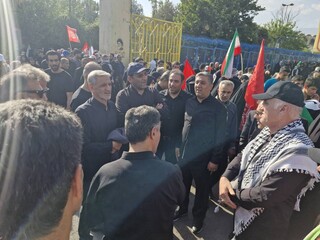 وداع دکتر نوروزی و خانواده پزشکی ورزشی با امام مجاهد شهید