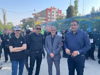 وداع دکتر نوروزی و خانواده پزشکی ورزشی با امام مجاهد شهید