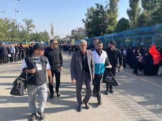 وداع دکتر نوروزی و خانواده پزشکی ورزشی با امام مجاهد شهید